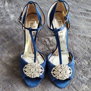 Badgley Mischka Women's Darling Dress Sandal, Navy